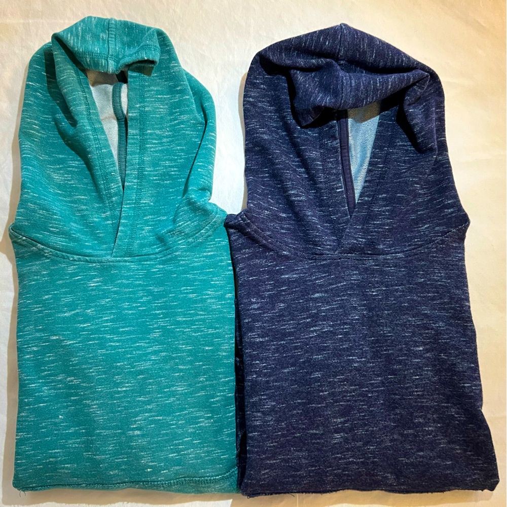 Rumi and Ryder boys’ small(6-7) Classic Textured Pullover Hoodies (navy),(green)